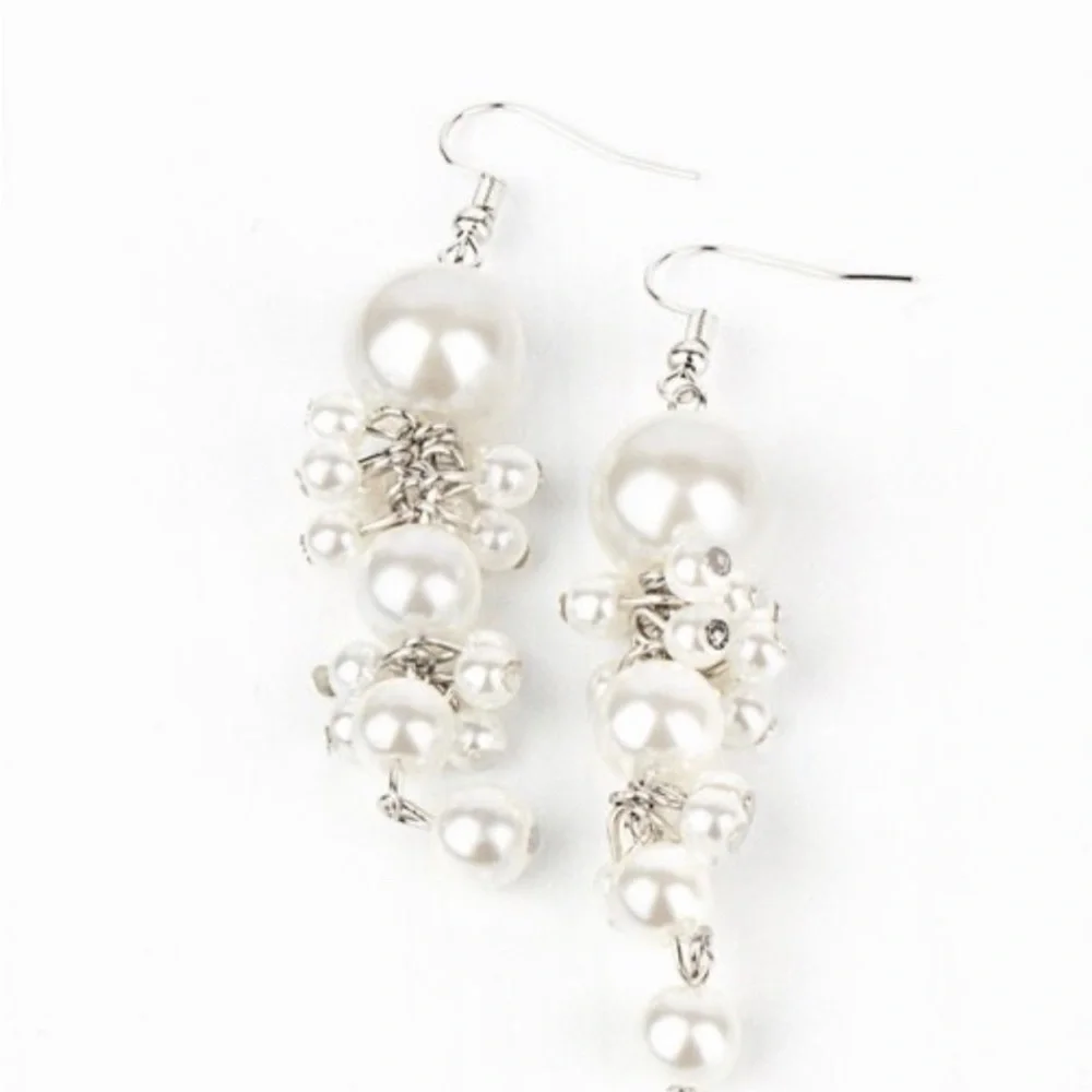 Passion Classic White Bead Earrings
